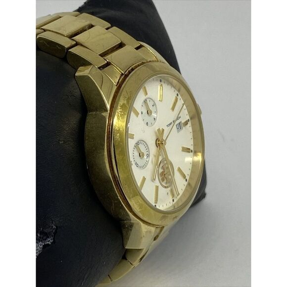 Tory Burch Collins TBW1250 Womens Gold Stainless Steel Analog Quartz Watch RQ248